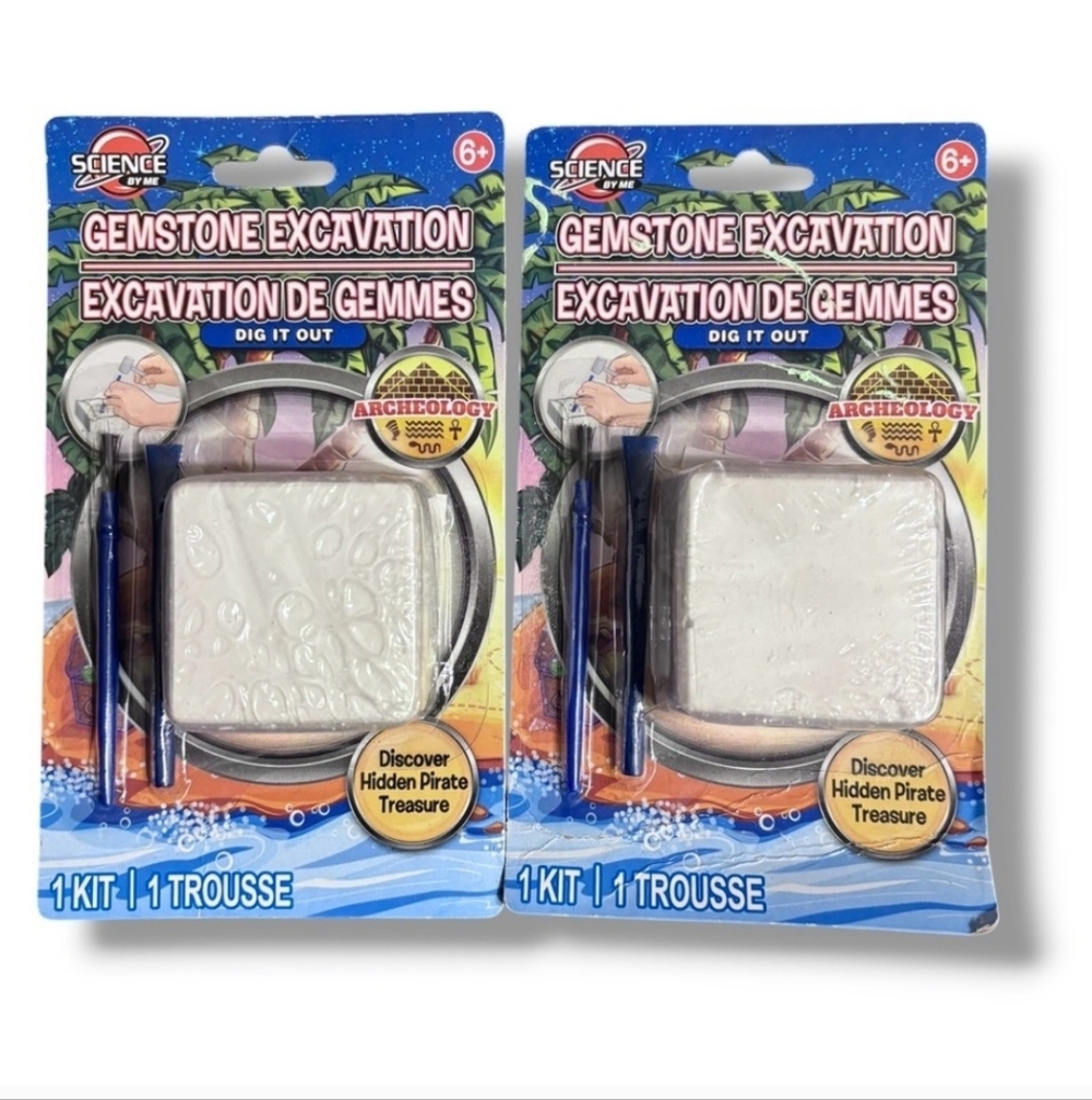 SCIENCE BY ME Gemstone Excavation Kit Set of Two